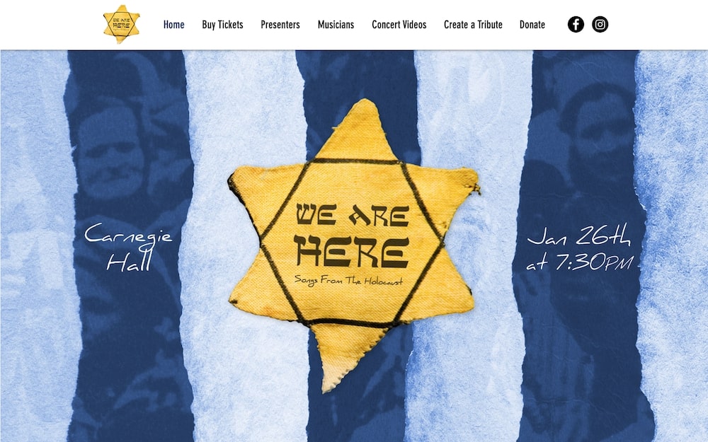 We Are Here Concert Banner