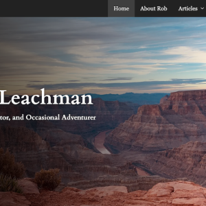 Rob Leachman - Website Banner